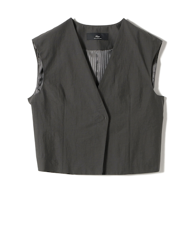 SHIPS Primary Navy Label:〈手洗い可能〉MANTECO ジレ