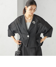 troisiemeCHACO:〈洗濯機可能〉メッシュ 半袖 ジャケット