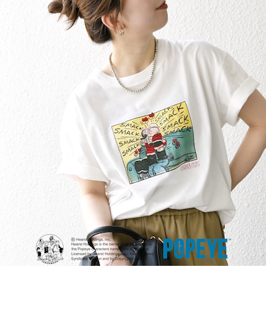 SHIPS any:〈洗濯機可能〉OLIVE OYL(TM) プリント TEE