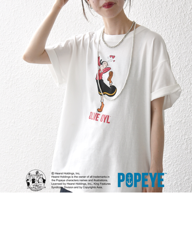 SHIPS any:〈洗濯機可能〉OLIVE OYL(TM) プリント TEE
