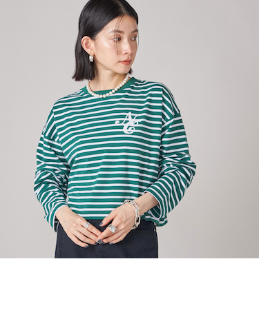 SHIPS NINE CASE:ボーダー 長袖 TEE