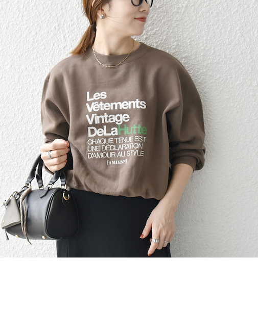 【SHIPS any別注】La Hutte:〈洗濯機可能〉裏起毛 クルーネック スウェット 25AW