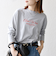 【SHIPS any別注】MONMIMI:〈洗濯機可能〉ロゴ プリント ロンTEE 25AW