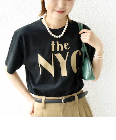【WEB限定】コットン 天竺 ロゴ プリント TEE