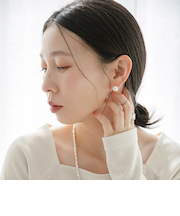 quaranciel: 淡水 パール ピアス