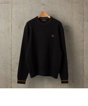 <新色予約中!>【SHIPS別注】FRED PERRY: シングル ティップ ワッフル ニット