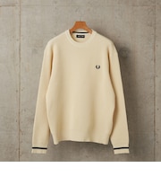 ＜新色予約中！＞【SHIPS別注】FRED PERRY: シングル ティップ ワッフル ニット