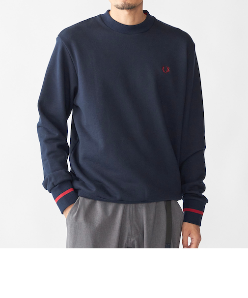 【SHIPS別注】FRED PERRY: シングル ティップ スウェットシャツ