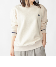 【SHIPS別注】FRED PERRY: シングル ティップ スウェットシャツ