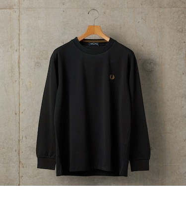 <新色予約中!>【SHIPS別注】FRED PERRY: ピケ ロングスリーブ T シャツ