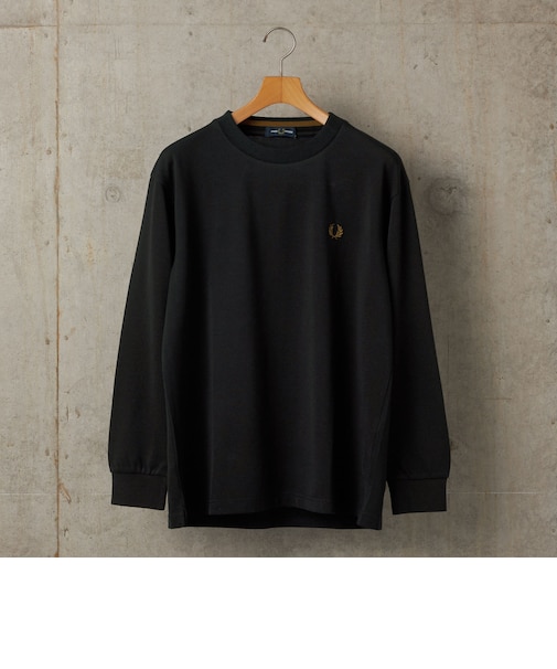 <新色予約中!>【SHIPS別注】FRED PERRY: ピケ ロングスリーブ T シャツ