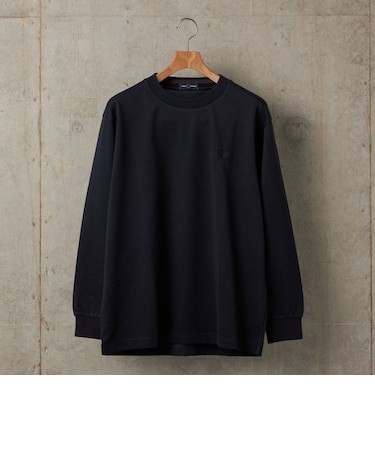 <新色予約中!>【SHIPS別注】FRED PERRY: ピケ ロングスリーブ T シャツ