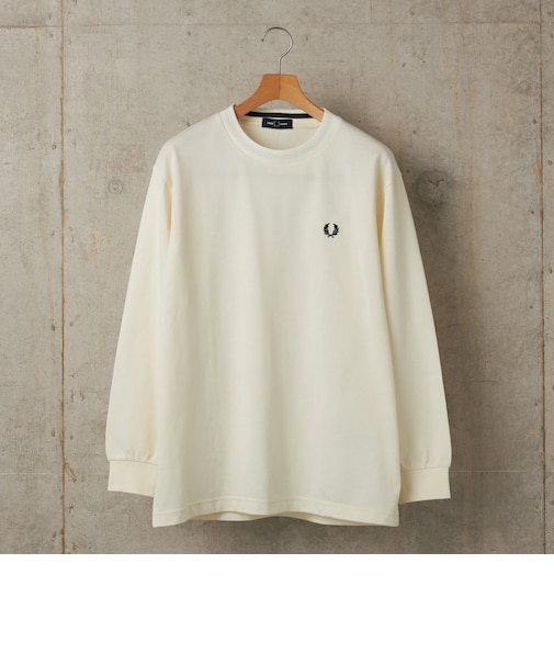 <新色予約中!>【SHIPS別注】FRED PERRY: ピケ ロングスリーブ T シャツ