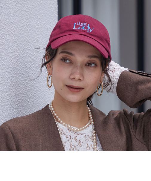 that Lady ロゴ キャップ