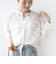 【WEB限定】〈手洗い可能〉チュール フェザー レース 羽織