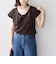 SHIPS Colors:〈手洗い可能〉ジョーゼット ネジリ カラー トップス