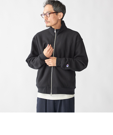 【SHIPS別注】Champion: リバースウィーブ ドライバーズ ジップ カーディガン