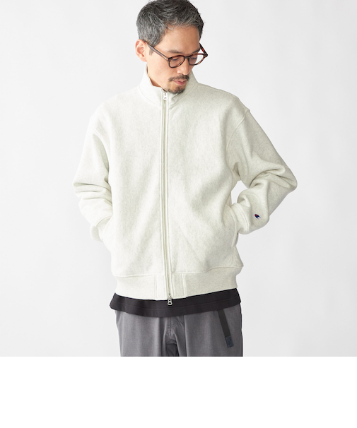 【SHIPS別注】Champion: リバースウィーブ ドライバーズ ジップ カーディガン