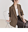 quaranciel:〈手洗い可能〉メッシュ ダブルブレスト テーラード ジャケット 25AW