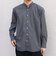 SHIPS any: LIM BLESS ソリッド / ストライプ バンドカラー シャツ 26AW◆