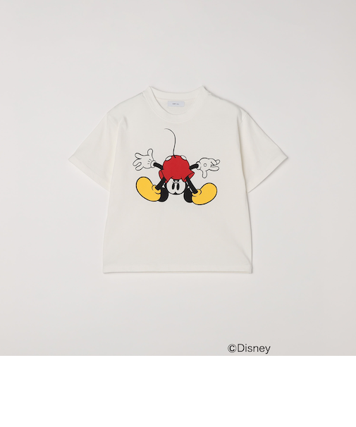 SHIPS any: /ミッキーマウス/ サイン & ポージング Tシャツ<KIDS>◇