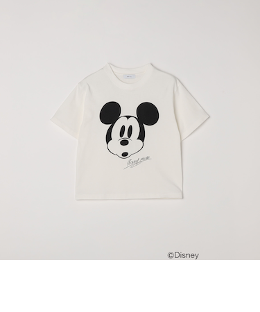 SHIPS any: /ミッキーマウス/ サイン & ポージング Tシャツ<KIDS>◇
