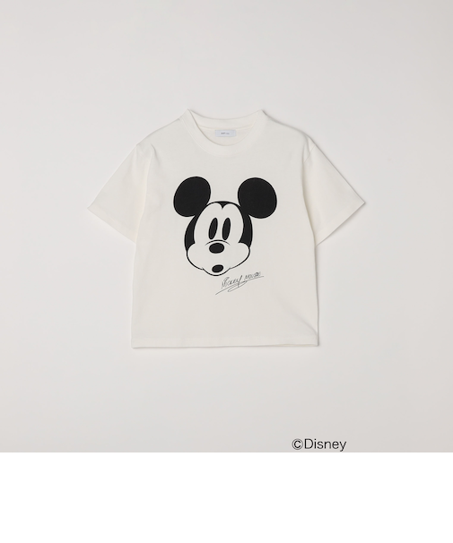 SHIPS any: /ミッキーマウス/ サイン & ポージング Tシャツ<KIDS>◇