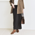 quaranciel:〈手洗い可能〉カット ジョーゼット サイド ライン タイト スカート