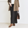 quaranciel:〈手洗い可能〉カット ジョーゼット サイド ライン タイト スカート