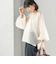 〈手洗い可能〉シアー バンブー ギャザー ブラウス