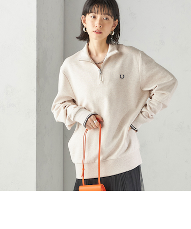 FRED PERRY: M3574 HALF ZIP SHIRT