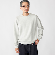 SHIPS:〈手洗い可能〉TEXBRID(R) コットン ウール ピケ クルーネック ニット