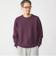 SHIPS:〈手洗い可能〉TEXBRID(R) コットン ウール ピケ クルーネック ニット