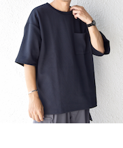 SHIPS any: 〈洗濯機可能〉フクレ ジャカード リラックス ポケット Tシャツ◇