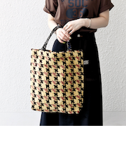 《予約》【SHIPS any別注】BINDU: ジャカード 千鳥 トート バッグ