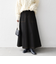 《一部予約》SHIPS any:〈洗濯機可能〉チノ ステッチ フレア ロング スカート