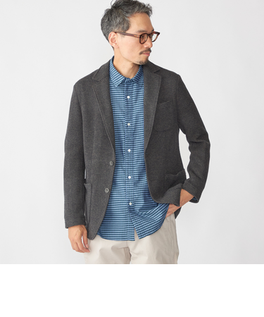 SHIPS: TEXBRID(R) コットン ジャカード 2ボタン ジャケット