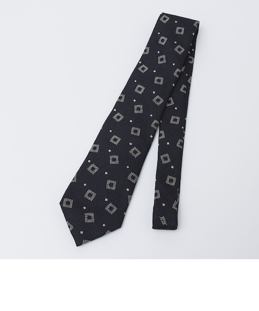 Puccini: シルク ウール メランジ コモン ネクタイ