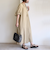 〈手洗い可能〉RENU ソフト タイプライター ギャザー ワンピース