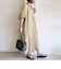〈手洗い可能〉RENU ソフト タイプライター ギャザー ワンピース