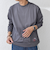 SHIPS any: オーガニック コットン ワンポイント ロゴ プリント×刺繍 スピンドル Tシャツ(ロンT)◇