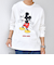 SHIPS any: /ミッキーマウス/ サイン & ポージング Tシャツ (ロンT)◇