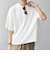 SHIPS any: ワッフル リラックス クルーネック Tシャツ◇
