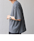 SHIPS any: ワッフル リラックス クルーネック Tシャツ◇