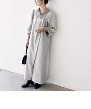 SHIPS any:〈洗濯機可能〉ツイード ライク サロペット［NAVY BLUE］