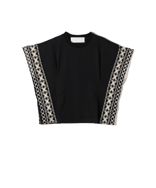 assiette:〈手洗い可能〉トーション レース ポンチョ カットソー