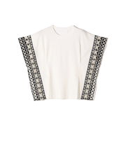 assiette:〈手洗い可能〉トーション レース ポンチョ カットソー