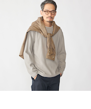 SHIPS: フェイク レイヤード クルーネック ロングスリーブ