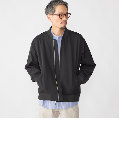 シップス　ミリタリーブルゾン　ブラック　美品 SHIPS: SOLOTEX(R) ストレッチ ミリタリー ブルゾン｜シップスの