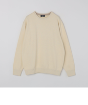 SHIPS:〈洗濯機可能〉 コットン カシミヤ ソリッド クルーネック ニット